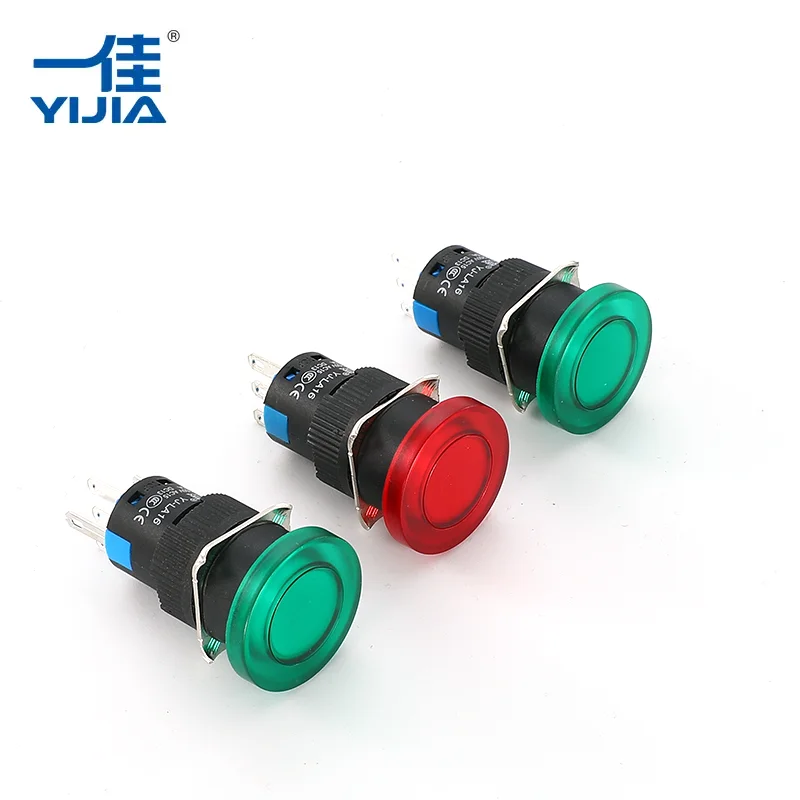 Nút nhấn đầu nấm được chiếu sáng