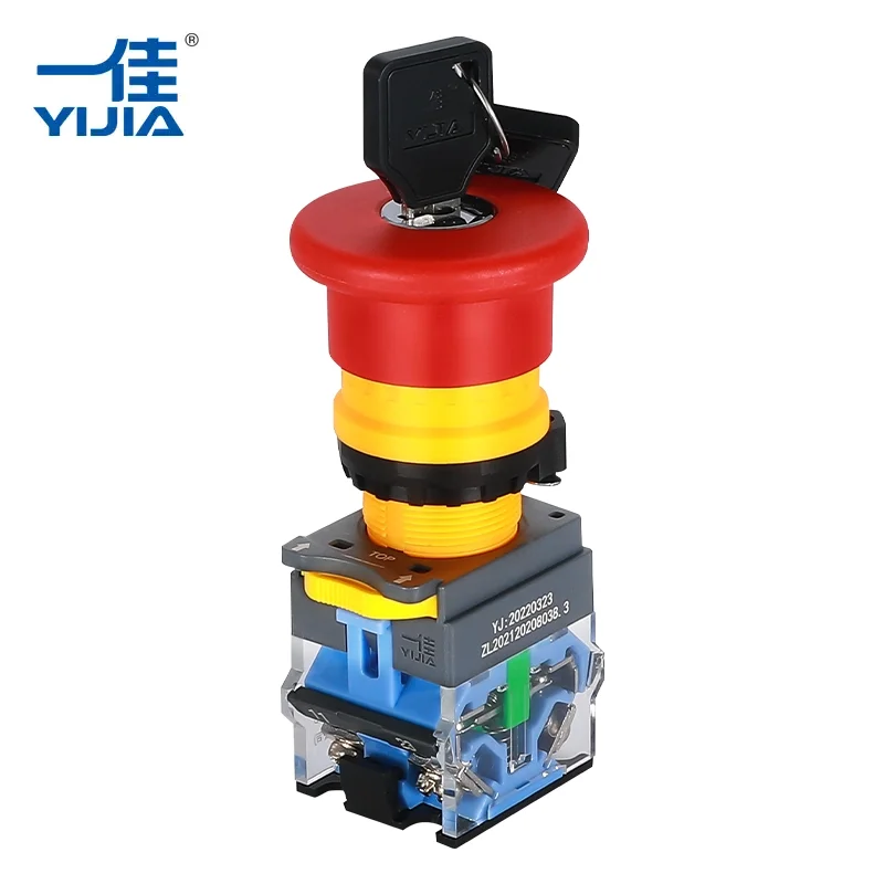 Nút dừng khẩn cấp có khóa vỏ nhựa 10A